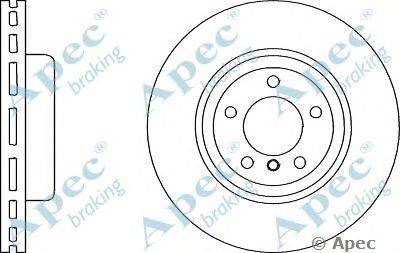 Тормозной диск APEC braking DSK2848