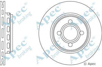 Тормозной диск APEC braking DSK631