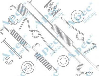 Комплектующие, тормозная колодка APEC braking KIT747