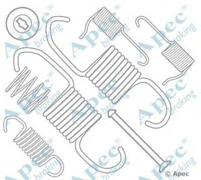 Комплектующие, тормозная колодка APEC braking KIT988