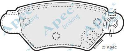 Комплект тормозных колодок, дисковый тормоз APEC braking PAD1024