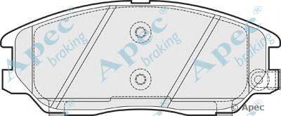 Комплект тормозных колодок, дисковый тормоз APEC braking PAD1507