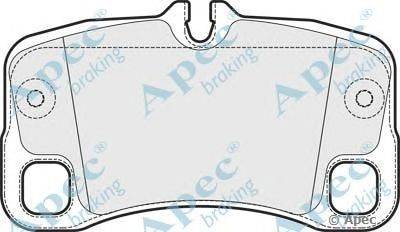 Комплект тормозных колодок, дисковый тормоз APEC braking PAD1679