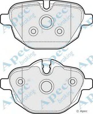 Комплект тормозных колодок, дисковый тормоз APEC braking PAD1752