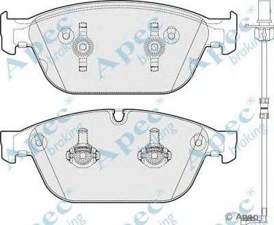 Комплект тормозных колодок, дисковый тормоз APEC braking PAD1785