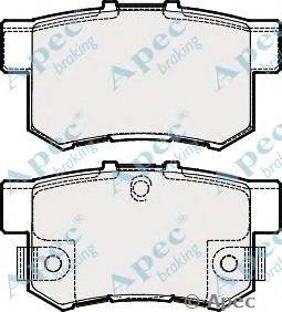 Комплект тормозных колодок, дисковый тормоз APEC braking PAD1829