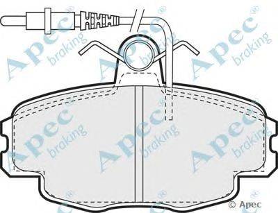 Комплект тормозных колодок, дисковый тормоз APEC braking PAD710