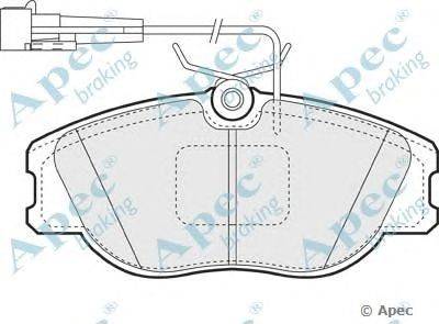 Комплект тормозных колодок, дисковый тормоз APEC braking PAD780