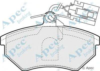 Комплект тормозных колодок, дисковый тормоз APEC braking PAD829