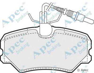 Комплект тормозных колодок, дисковый тормоз APEC braking PAD915