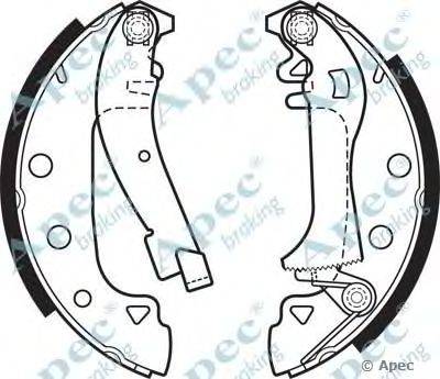 Тормозные колодки APEC braking SHU339