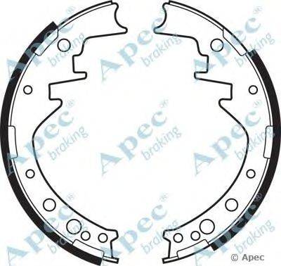 Тормозные колодки APEC braking SHU393