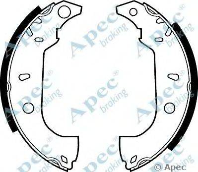 Тормозные колодки APEC braking SHU460