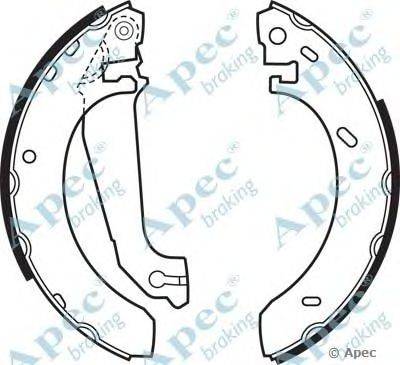 Тормозные колодки APEC braking SHU489