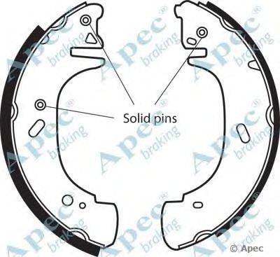 Тормозные колодки APEC braking SHU533