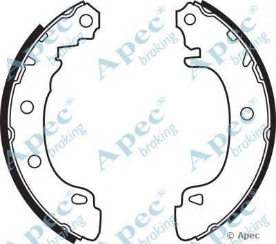 Тормозные колодки APEC braking SHU541