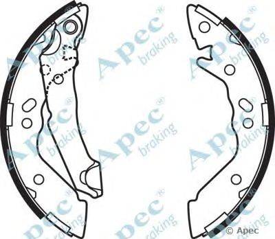 Тормозные колодки APEC braking SHU590