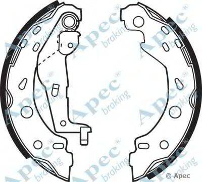 Тормозные колодки APEC braking SHU625