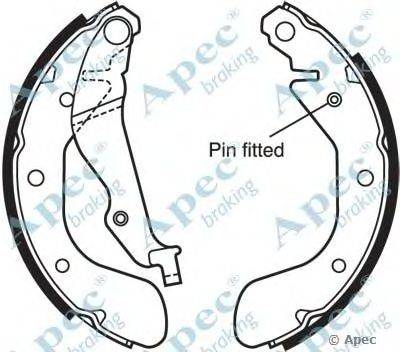 Тормозные колодки APEC braking SHU690