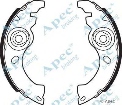Тормозные колодки APEC braking SHU731