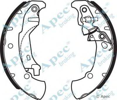 Тормозные колодки APEC braking SHU736