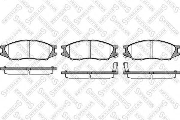 Комплект тормозных колодок, дисковый тормоз STELLOX 001080SX