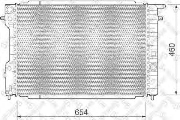 Радиатор, охлаждение двигателя STELLOX 10-25078-SX