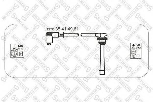 Комплект проводов зажигания STELLOX 10-38412-SX