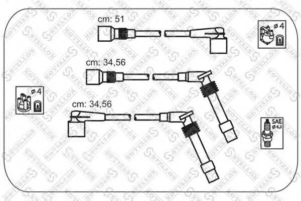 Комплект проводов зажигания STELLOX 10-38538-SX