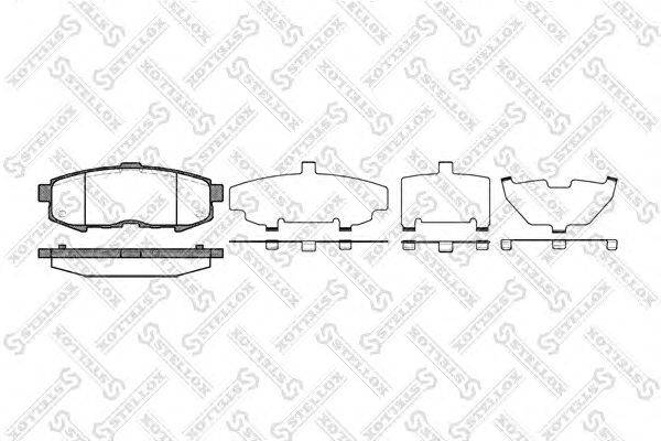 Комплект тормозных колодок, дисковый тормоз STELLOX 1171 000-SX