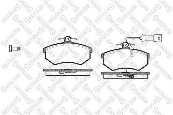 Комплект тормозных колодок, дисковый тормоз STELLOX 20168