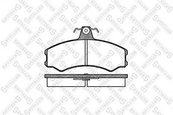 Комплект тормозных колодок, дисковый тормоз STELLOX 154 002-SX