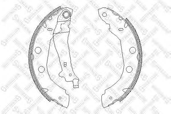 Комплект тормозных колодок STELLOX 426 100-SX