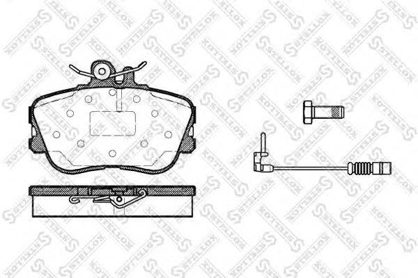 Комплект тормозных колодок, дисковый тормоз MERCEDES-BENZ A0024202120