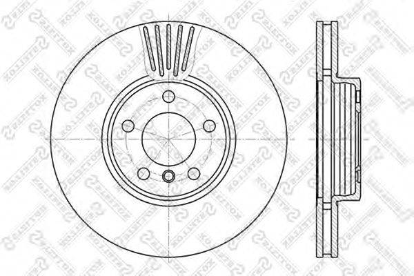 Тормозной диск STELLOX 6020-1547V-SX