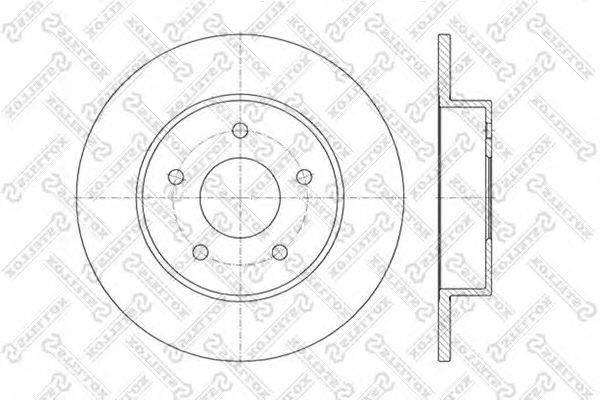 Тормозной диск STELLOX 6020-2257-SX