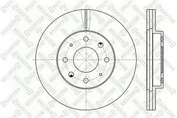 Тормозной диск STELLOX 6020-3032V-SX