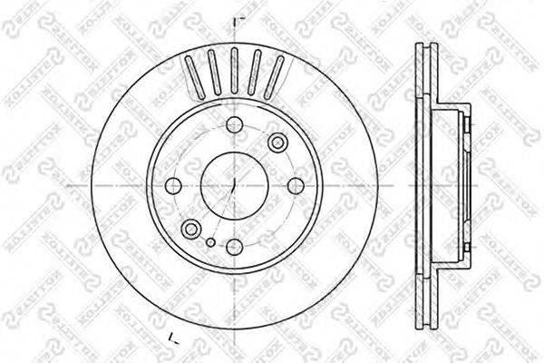 Тормозной диск STELLOX 6020-3223V-SX