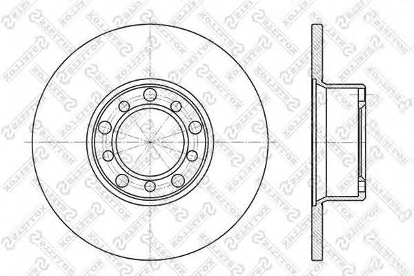 Тормозной диск STELLOX 6020-3304-SX