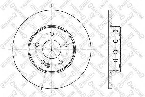 Тормозной диск STELLOX 6020-3316-SX