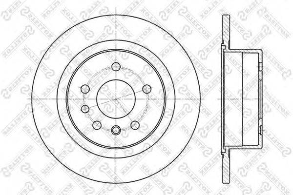 Тормозной диск STELLOX 6020-3621-SX