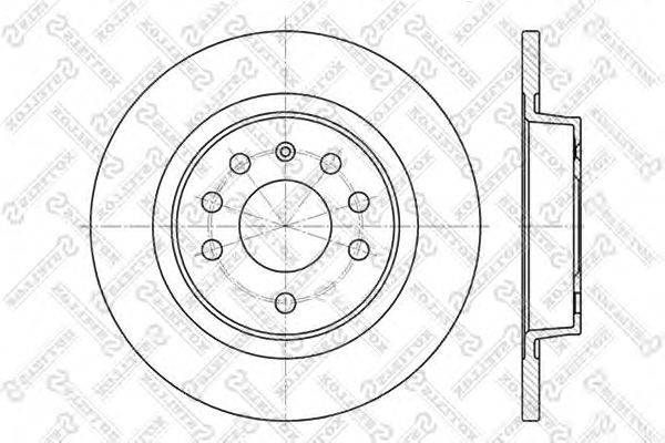 Тормозной диск STELLOX 6020-3646-SX