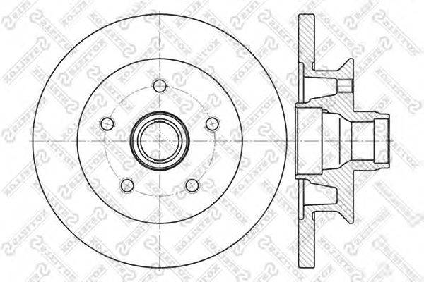 Тормозной диск STELLOX 6020-4727-SX