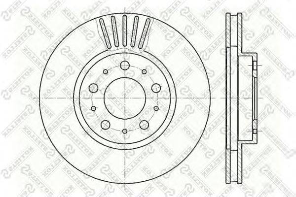 Тормозной диск STELLOX 6020-4832V-SX