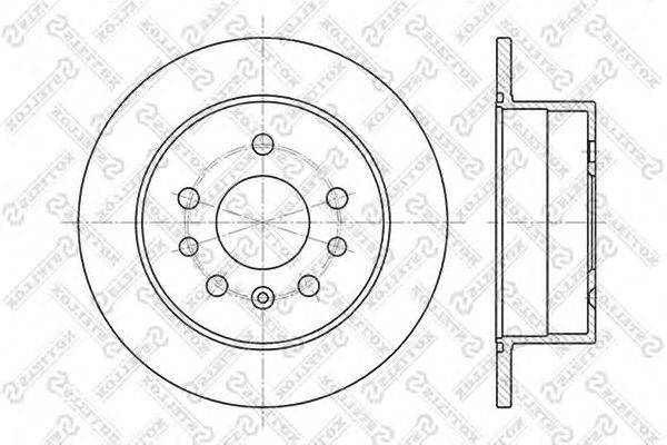 Тормозной диск STELLOX 6020-9938-SX