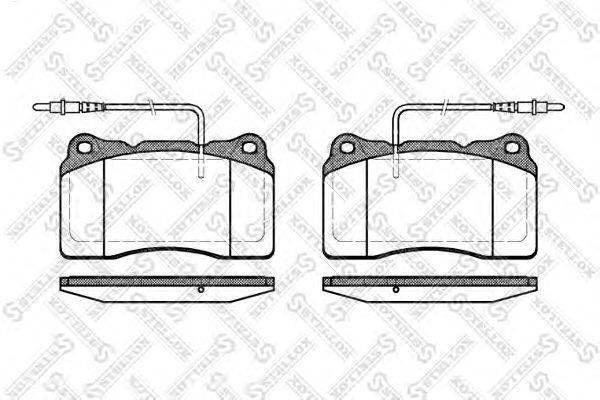 Комплект тормозных колодок, дисковый тормоз STELLOX 677 014B-SX