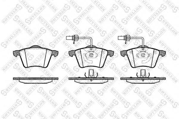 Комплект тормозных колодок, дисковый тормоз STELLOX 732 002B-SX
