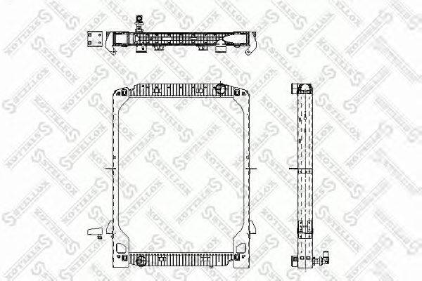 Радиатор, охлаждение двигателя STELLOX 81-03319-SX