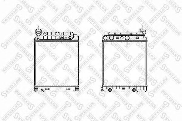 Радиатор, охлаждение двигателя STELLOX 81-03351-SX