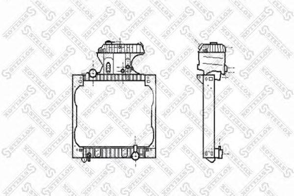 Радиатор, охлаждение двигателя STELLOX 81-03355-SX